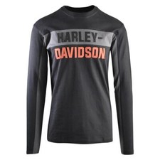Camiseta Motera Negra Naranja Camisa De Manga Larga Harley