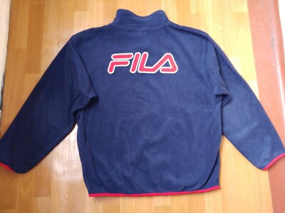 FILA sweatshirt, blue, vintage, 90s hip hop old school 1990s basketball  size L
