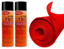 12FTx3.75FT POLYMAT RED S35 Liner +2-797 For Hunting Gun Rifle Case Safe Cabinet