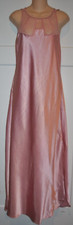 VICTORIA'S SECRET Vintage Maxi Strappy Pink Slip Gown L Gold Label