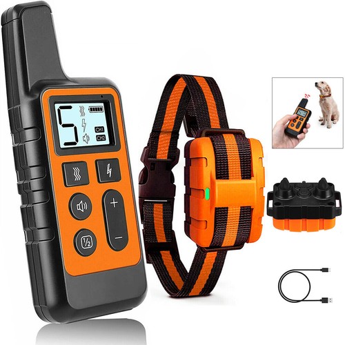2700 FT Remote Dog Shock Training Collar Rechargeable Waterproof LCD