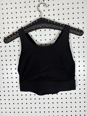 Fabletics No-Bounce High Impact Sports Bra Black Size M