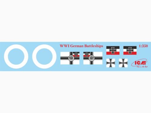 Grosser Kurfurst WWI German battleship ICM S002 Plastic model ships kit 1:350 - Picture 8 of 18