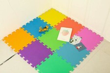 Kids  PlayMats Soft Foam Interlocking Play Mats Outdoor Activity 9Pc