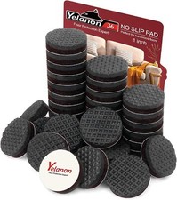 Yelanon Non Slip Furniture Pads -36 pcs 36pcs 1" Round, 36pcs- 1   