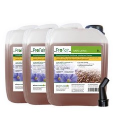15 Liter ProFair&reg; Lein&ouml;l Erstpressung, kaltgepresst f&uuml;r Pferd, Hund, Katze