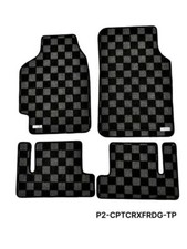 Phase 2 Race Floor Mats For 88-91 Honda Civic Crx Ef Front Rear Dark Grey