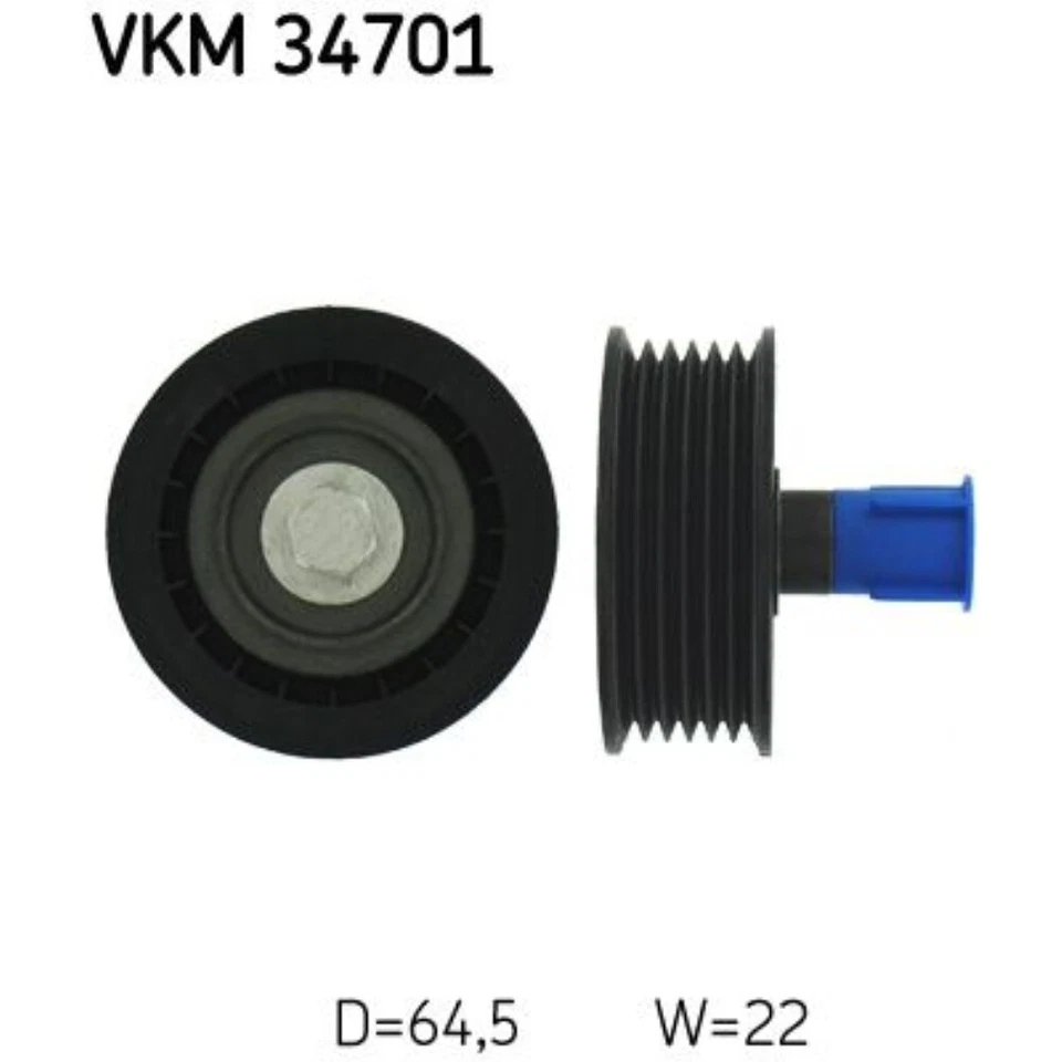 SKF Umlenk Führungsrolle Keilrippenriemen für Fiat Ducato VKM 34701 - Bild 1 von 1