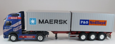CONRAD Modelle I NOOTEBOOM Flexitrailer  Auflieger 3-achs mit VOLVO FH16 (1:50)