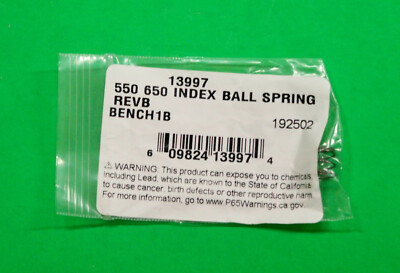 Dillon 550/650/750 Index Ball Spring-(13997) NEW-in package