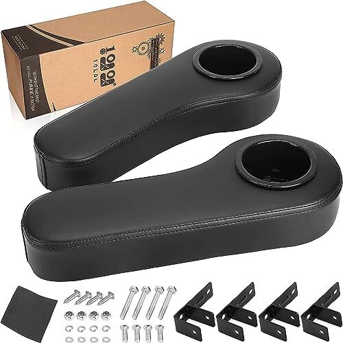 Cart Armrest For Golf Cart Rear Seat Kit With Cup  Assorted 