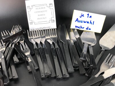 Elstawa DDR Besteck➡️AUSWAHL z. TOP PREIS➡️Griff Plastik schwarz matt & glänzend