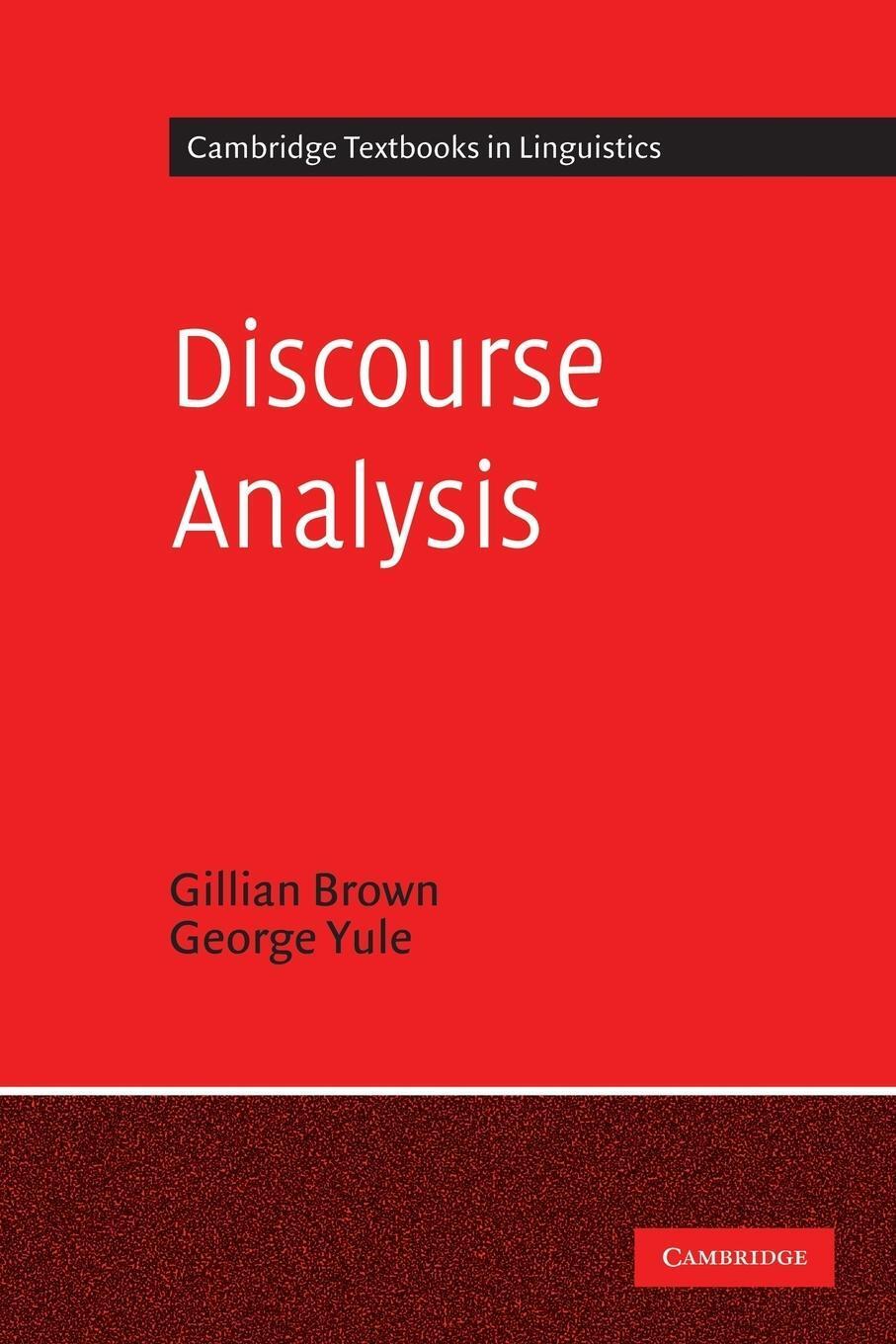 Thumbnail - Discourse Analysis | Gillian Brown (u. A.) | Taschenbuch | Paperback |