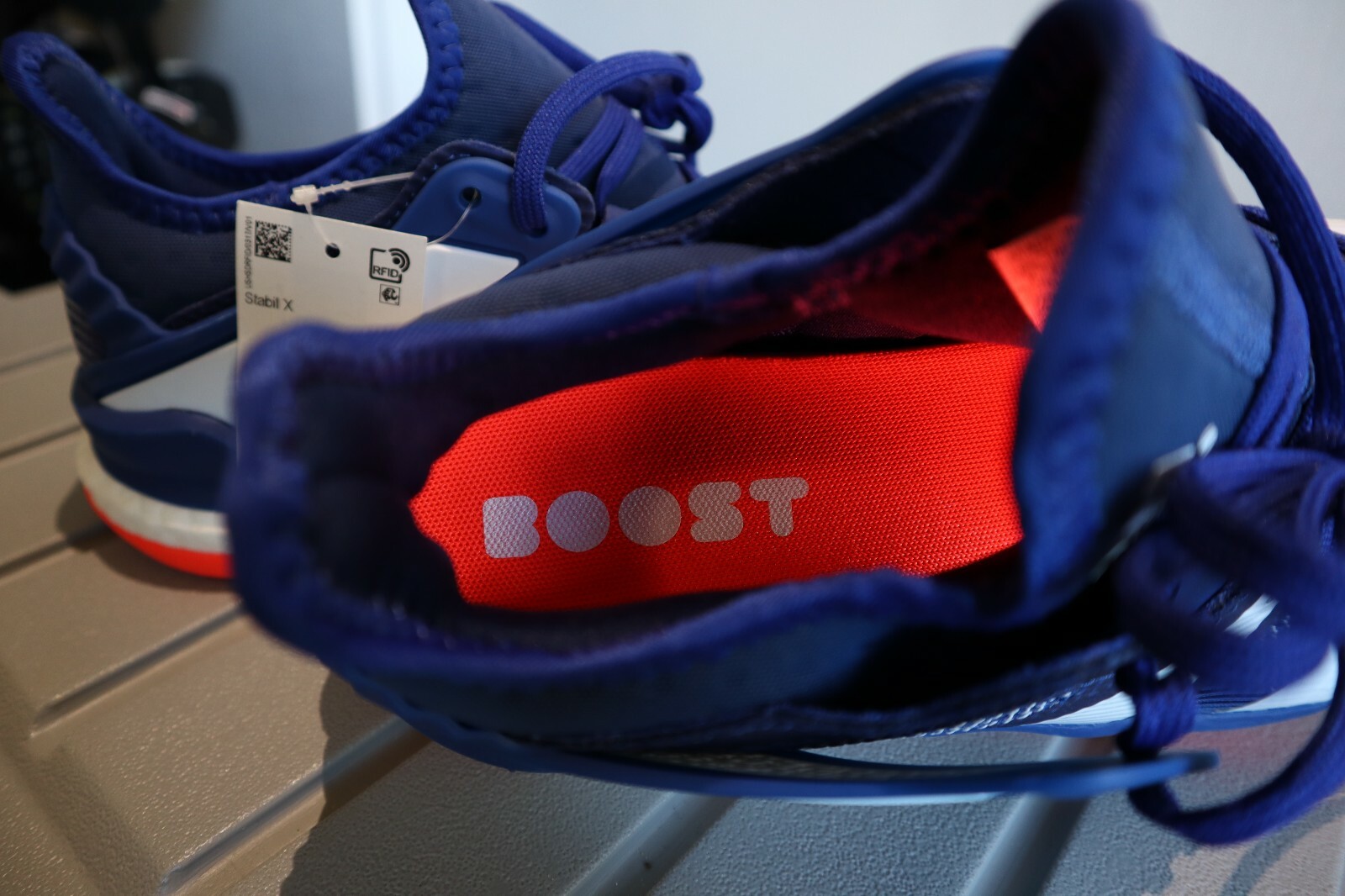 adidas stabil x blue men's indoor shoes