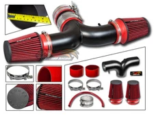 MATTE BLACK AIR INTAKE KIT + DUAL FILTER For 07-08 Aspen 5.7L HEMI V8