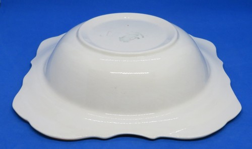 Hanley pottery vintage Art Deco antique village scene square bowl dish - Picture 8 of 9