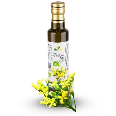 Biopurus Certified Organic Cold Pressed Camelina Seed Oil 250ml