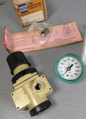 #ad Napa NTH 907710 1 4quot; Regulator with Gauge General Purpose for Compressed Air NOS $49.00