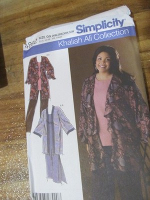 *Simplicity 4892 Women's Sz (26w, 28w, 30w, 32w) Tunic, dress, pants and kimono
