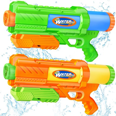 #ad Super Water Gun 2 Pack 1200cc Soaker Squirt Blasters Outdoor Pool Toys for Kids $29.88