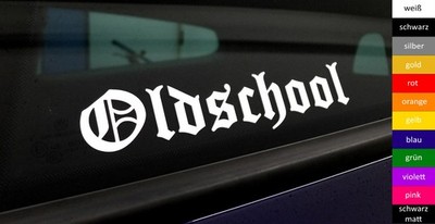 40cm Oldschool Sticker diverse Farben Aufkleber Auto