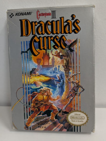 Castlevania III 3 Dracula's Curse Konami completo di scatola NES 1990