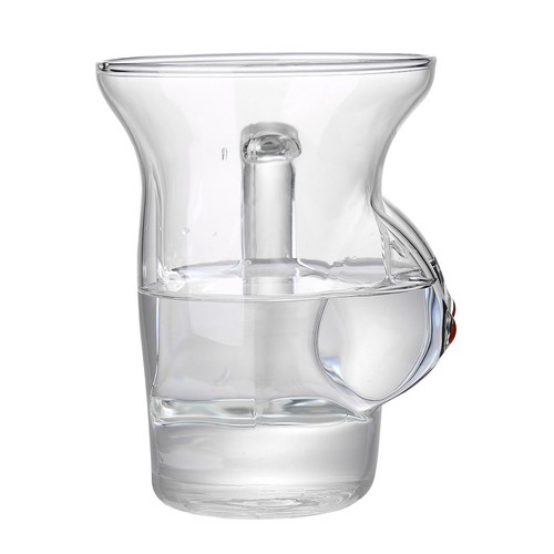 Large Capacity Glass Coffee Mug 480ml Handle Milk Juice Breakfast Cup