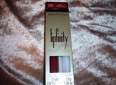 1 Max Factor Lipfinity #120 HOT Lip Color + Gloss Lipstick Long Wear Formula!!