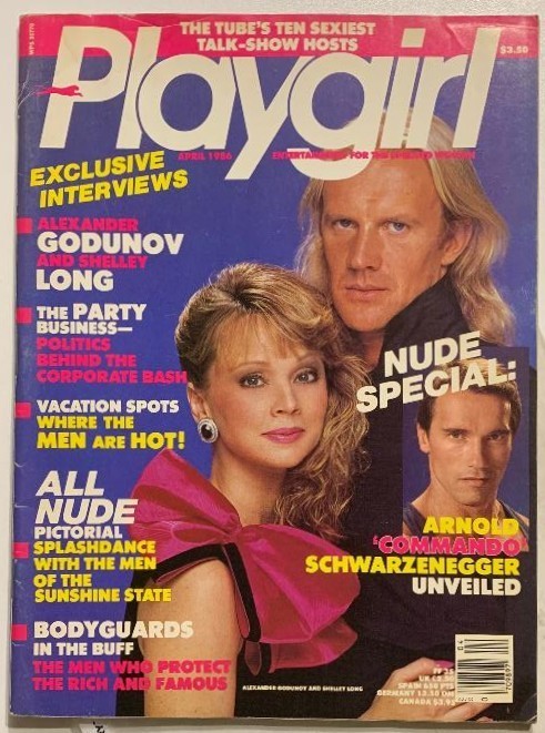 Playgirl Magazine - April 1986 - On the cover - Shelley Long & Alexander Godunov