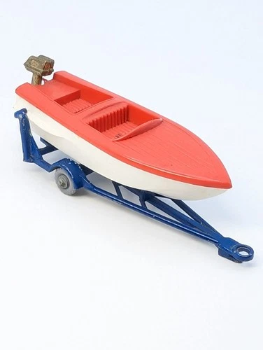 Matchbox Lesney 48b Sports Boat and Trailer RARE GPW original vintage toy car