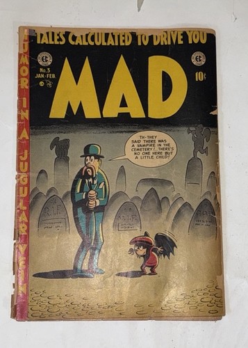 MAD MAGAZINE  #3 - 1953 - Good  Condition Classic EC Comic!