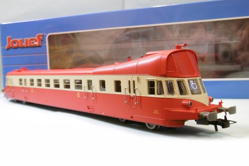 Jouef Autorail ABJ3 X ABDP 3221 rojo / crema techo rojo SNCF DCC Sound HJ2410S | Condition: Neuf