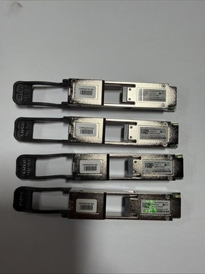New Cisco QSFP Active Optical Cable Lot of 4 CMPQAFACA 40G / 100G AOC