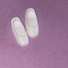 VINTAGE 1960's MATTEL BARBIE TUTTI WHITE CLOSED TOE FLAT SHOES W BOW JAPAN