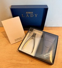 SUWADA Lady Nail Nipper Blue Leather Case Made in Japan