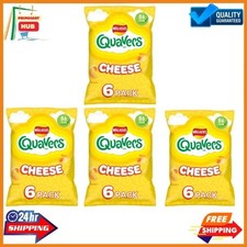 Walkers Quavers Cheese Multipack 24x16g Crispy Corn Snacks Lunchbox Snack 24