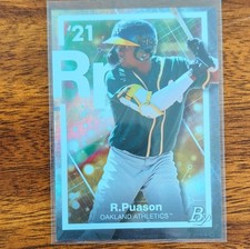 Topps 2021 Bowman Platinum Robert Puason #PE-14 Oakland Athletics Insert