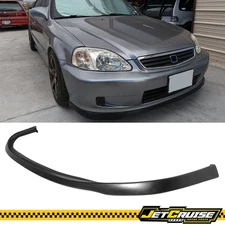 Fits 99-00 Honda Civic EK JDM SIR Style Front Bumper Lip Spoiler Unpainted PU