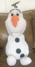 NWT Disney Store 2014  Frozen Olaf 32" Large Plush Doll Just Play Stuffed Animal