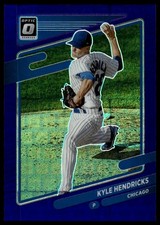 2021 Donruss Optic #117 Kyle Hendricks Pandora Purple #/99