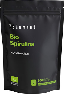 600 Tabletten Bio-Spirulina - 100% Reine Alge in Höchster Qualität - 3000 Mg Pro