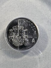 2001 Spain 1 Peseta Graded MS 68 by ANACS