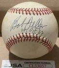Bob Feller HOF 62 Signed Autographed American League OAL  BasebaLL JSA CERTIFIED