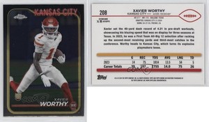 2024 Topps Chrome Rookies Xavier Worthy #208 Rookie RC