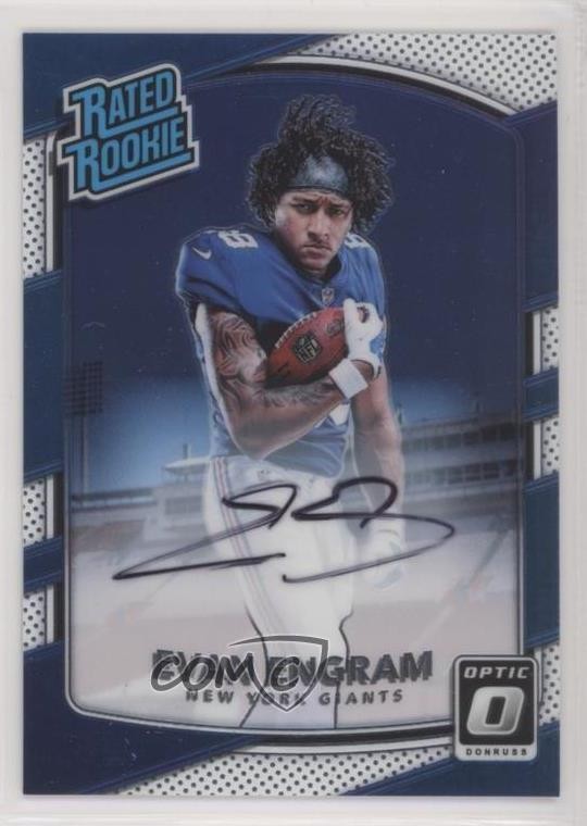 2017 Donruss Optic Rated Rookie Auto 12/150 Evan Engram #180 Rookie Auto RC u4w