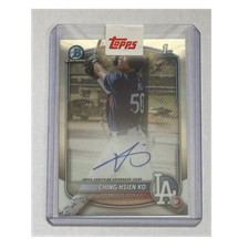 Topps 2025 Bowman Chrome Ching-Hsien Ko Autograph Rookie Dodgers Prospect CPA-CK