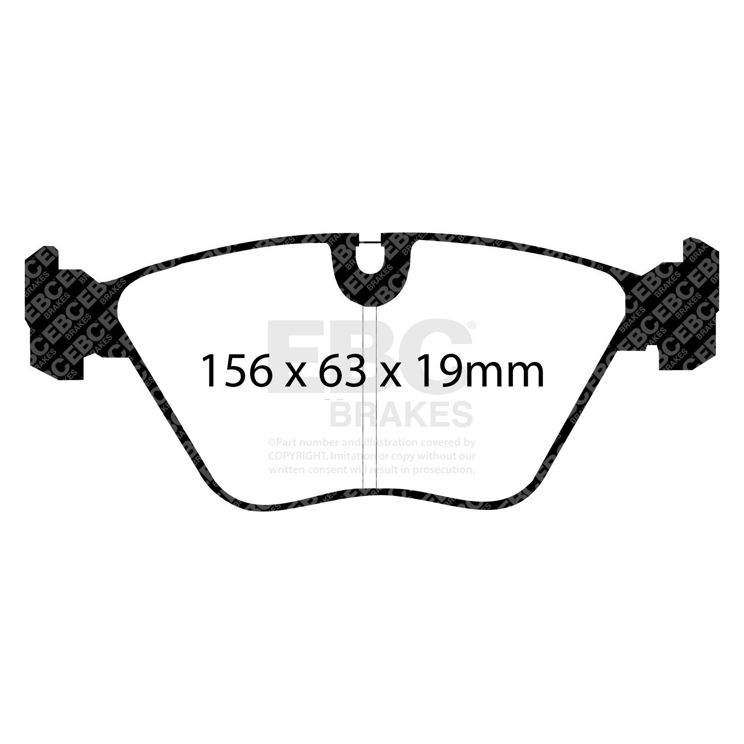EBC DP5689NDX BRAKE PAD SET DISC BRAKE Front