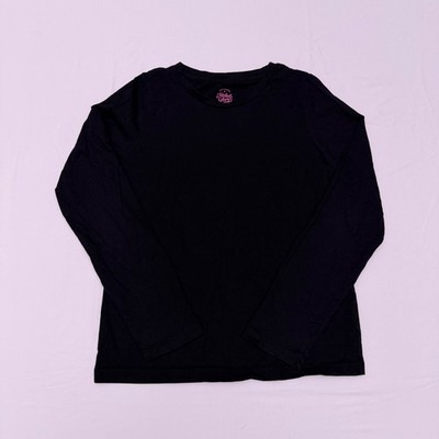 Black Long Sleeve Girls Shirt