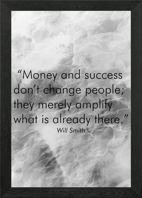 will smith qoutes Gerahmtes Wandbild Poster Leinwanddruck Bild