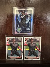 2024 Bowman ELLY DE LA CRUZ ROOKIE REFRACTOR Silver Holo RC SP Insert & 2 Base